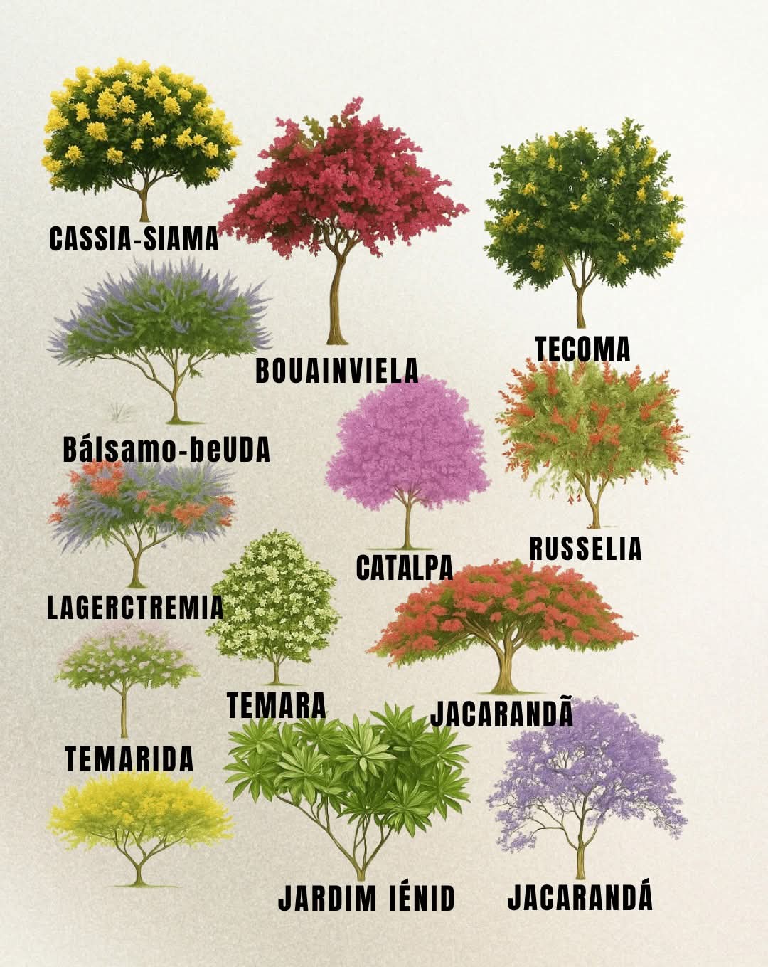arboles, florales