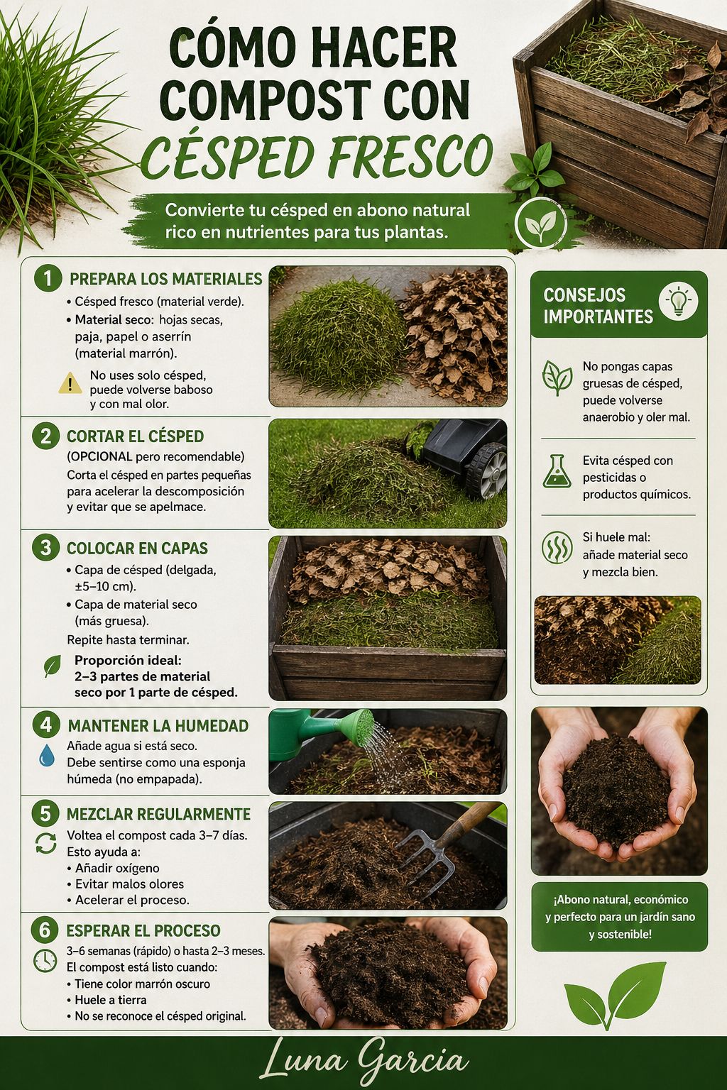 compost, cesped