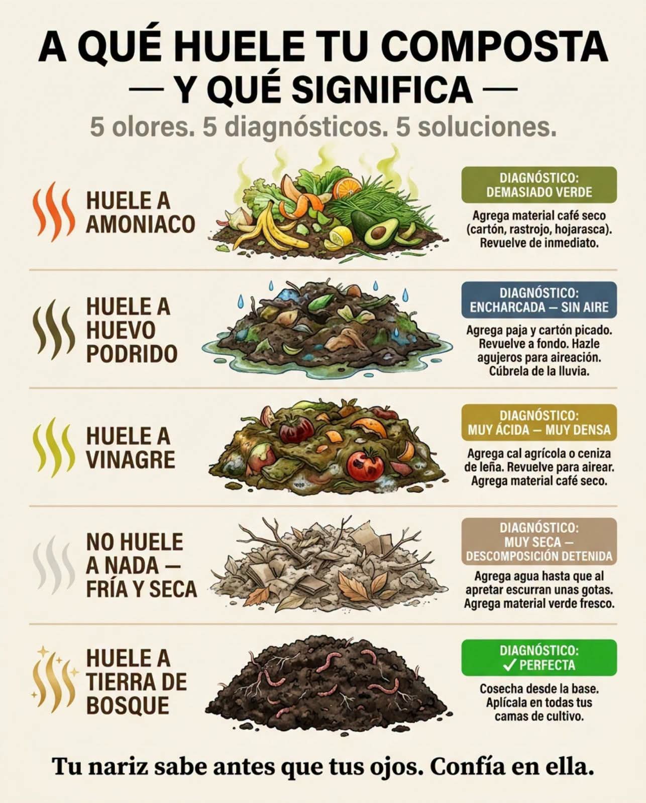 compost, olor