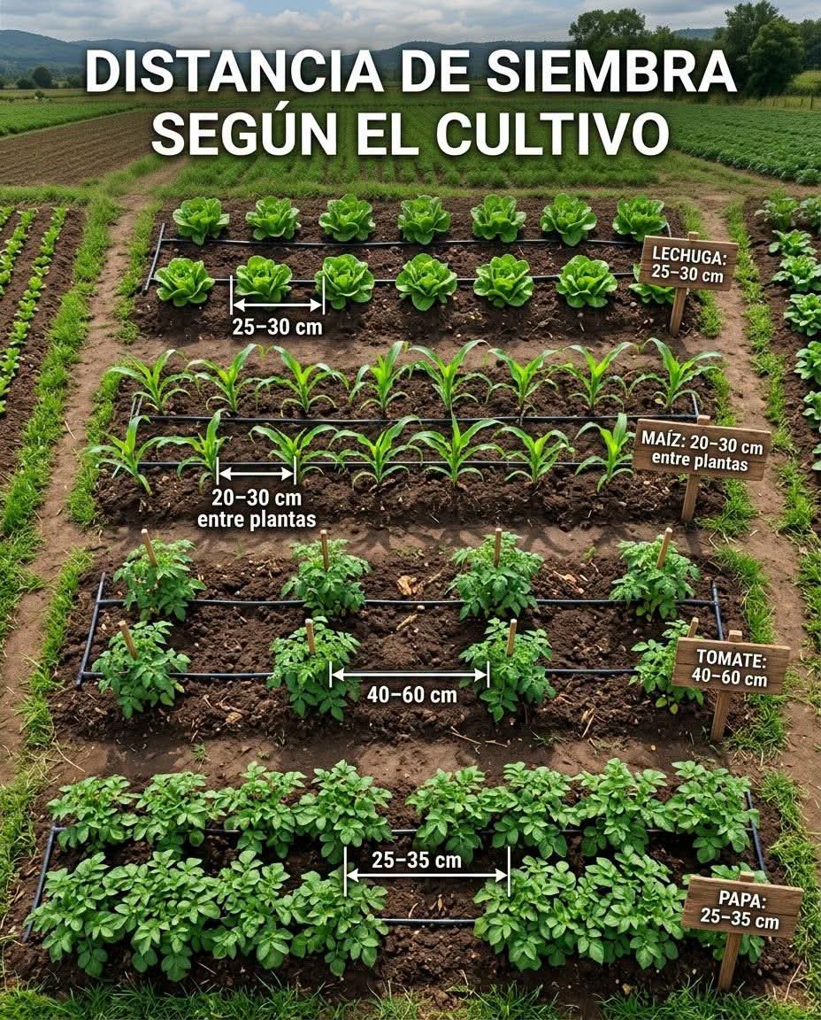 distacia, siembra
