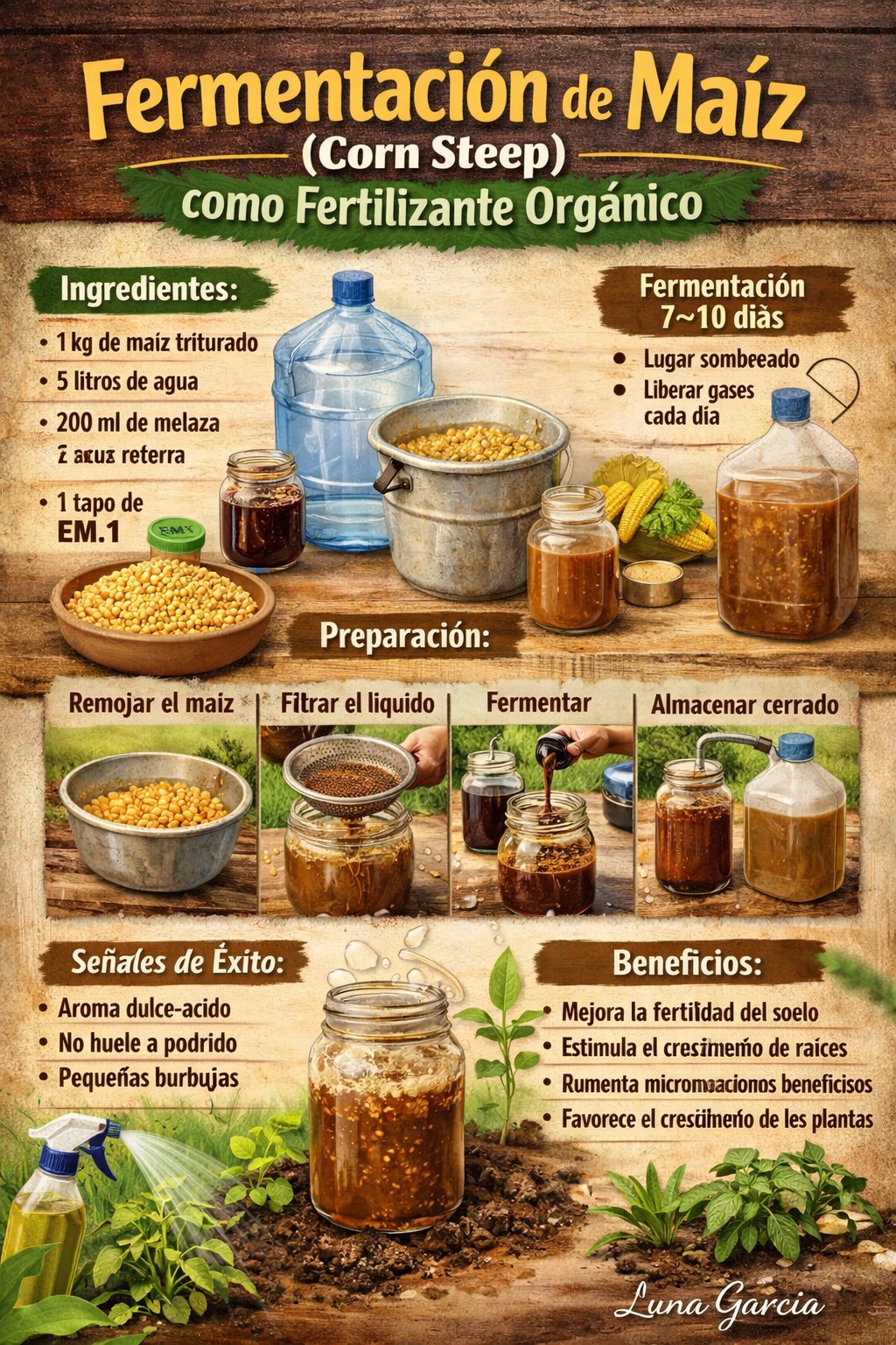 fertilizante, organico, maiz