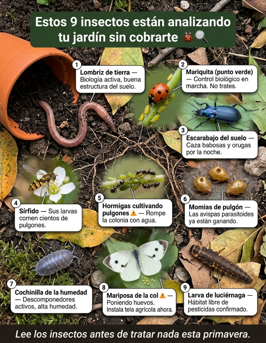 insectos, jardin