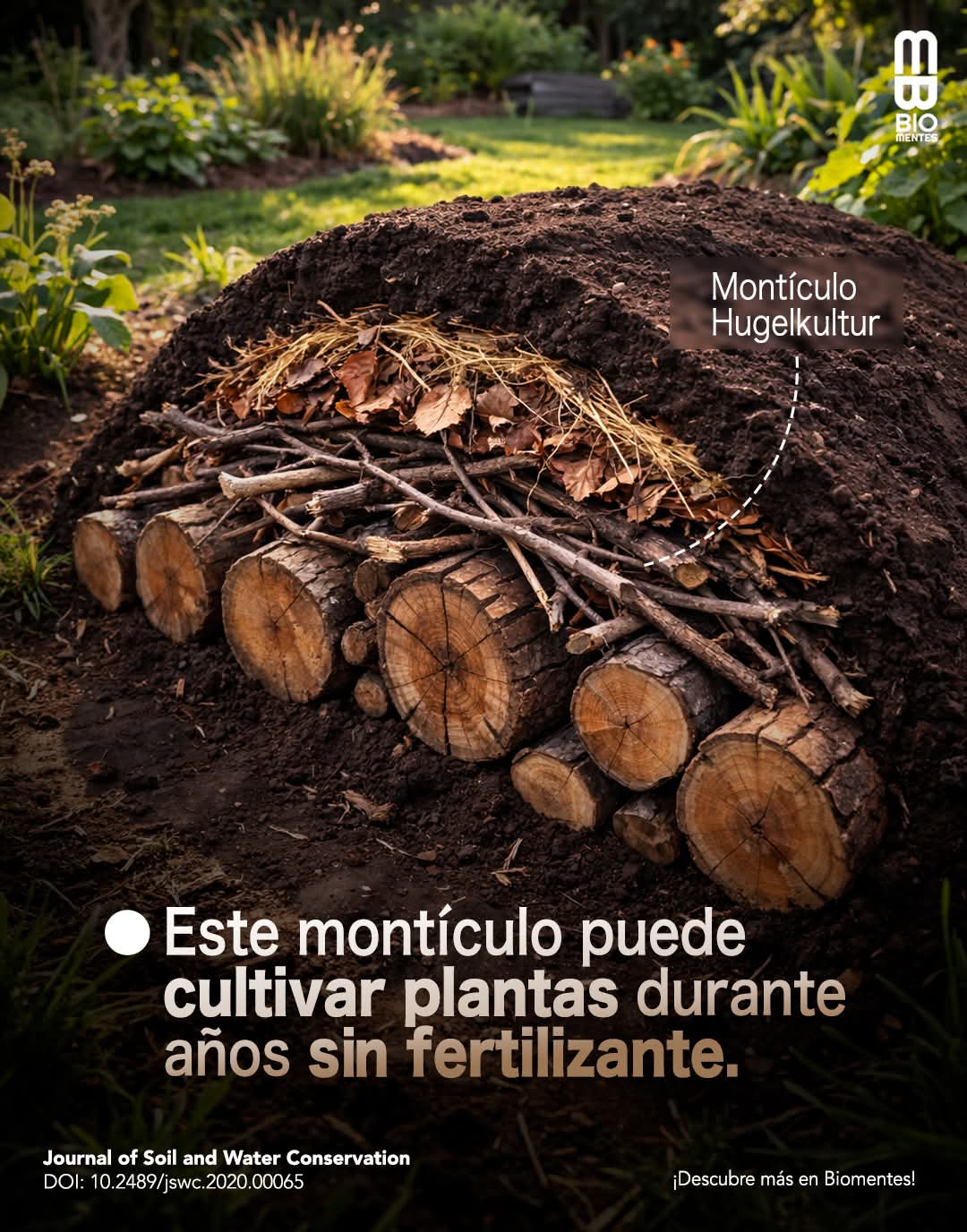 monticulo, hugelkultur