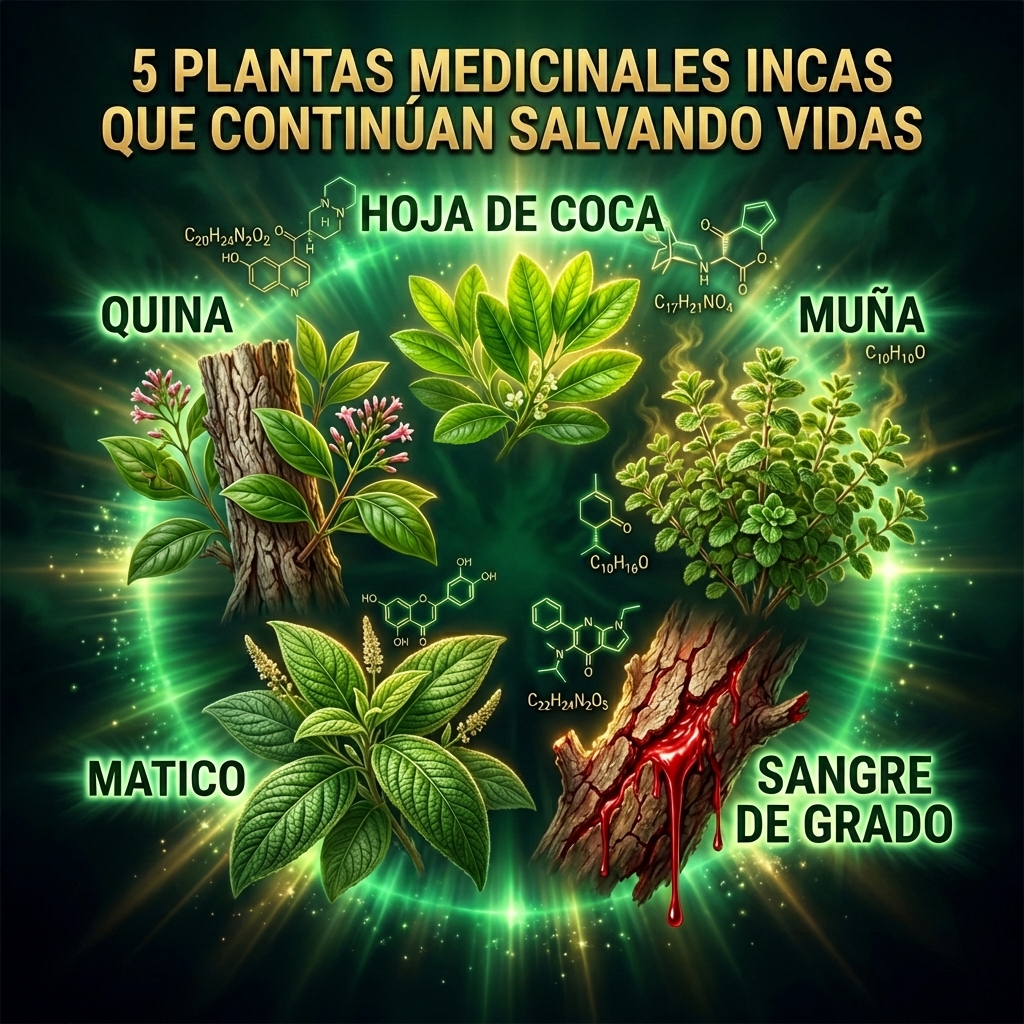 plantas, medicinales, incas