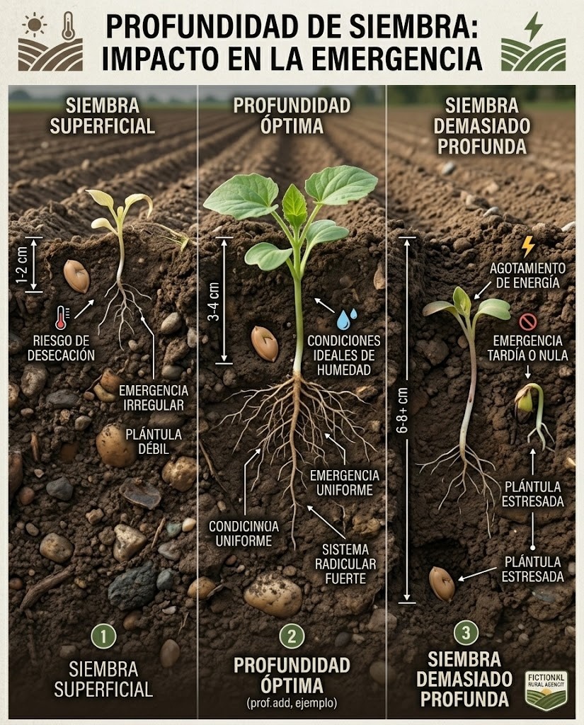 profundidad, siembra