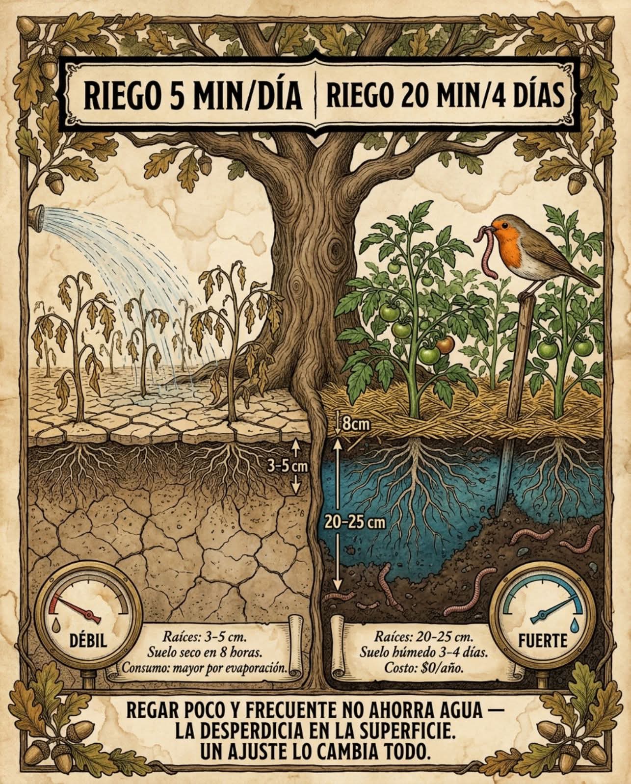 riego, profundo