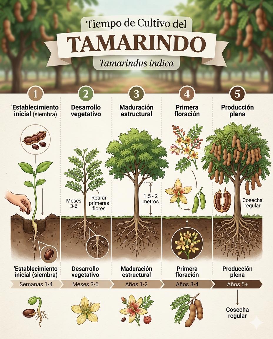 tamarindo, tiempo, cultivo