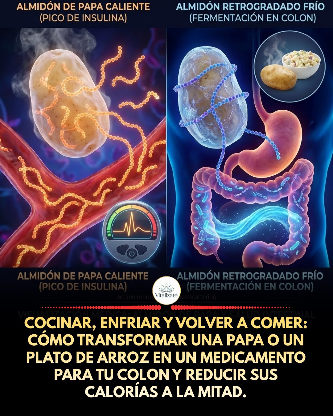 almidon, retrogrado, frio