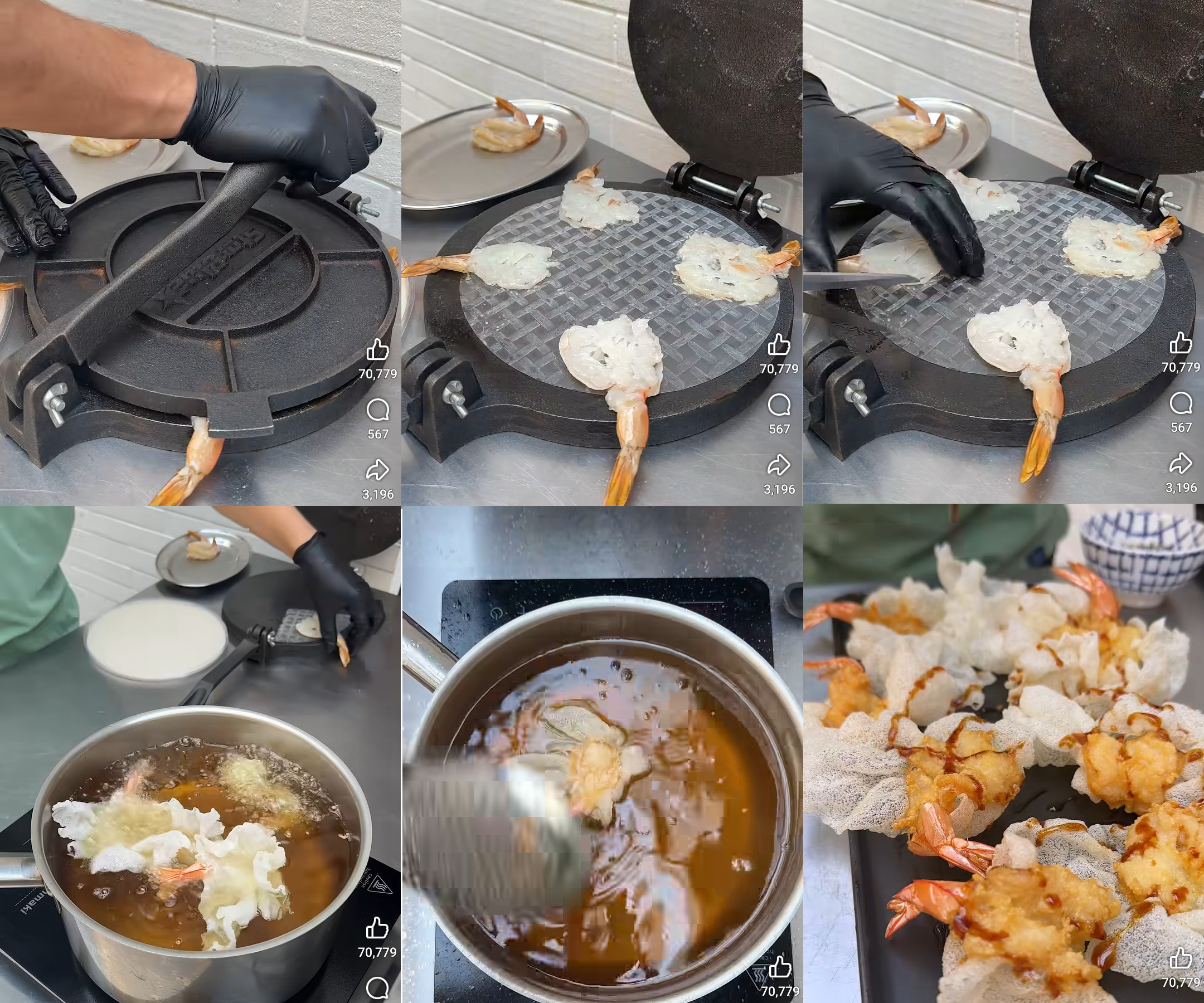 camarones, tortilla, arroz