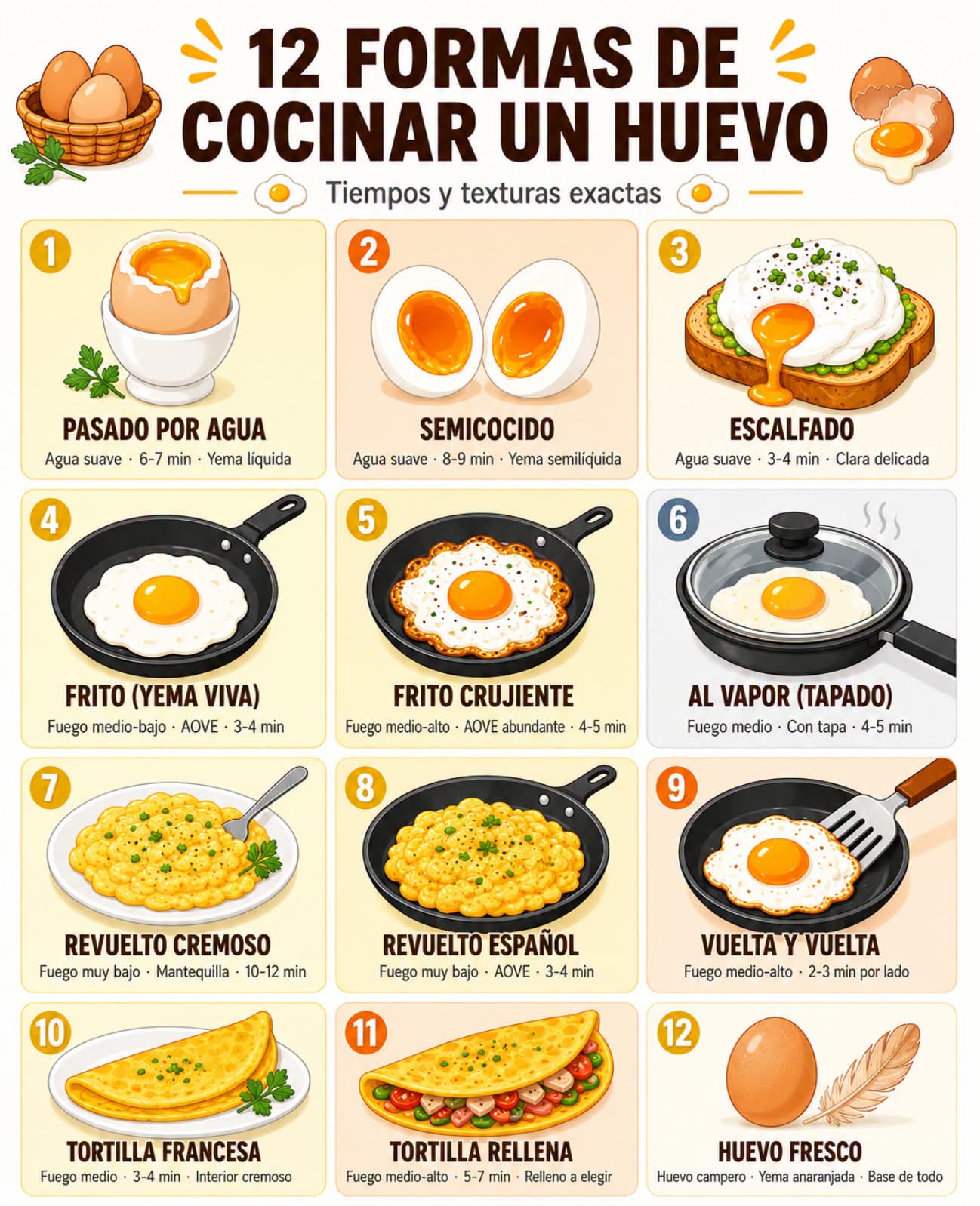 huevo, cocinar
