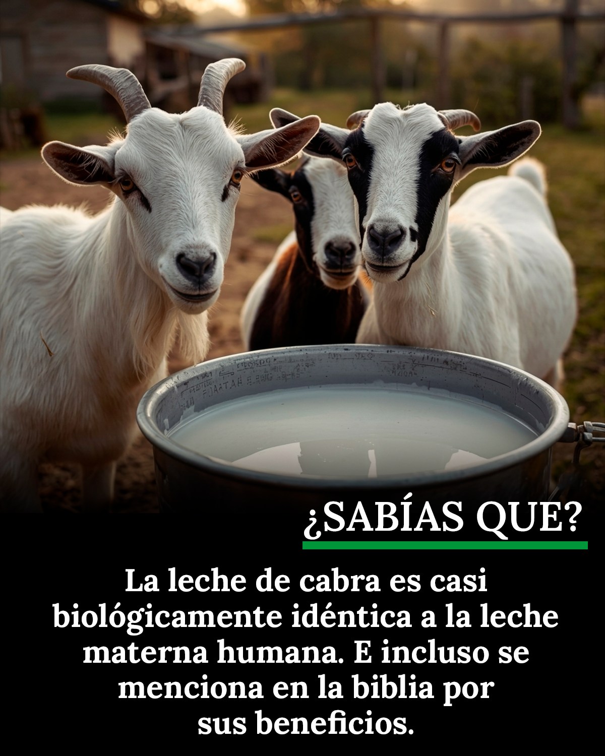 leche, cabra