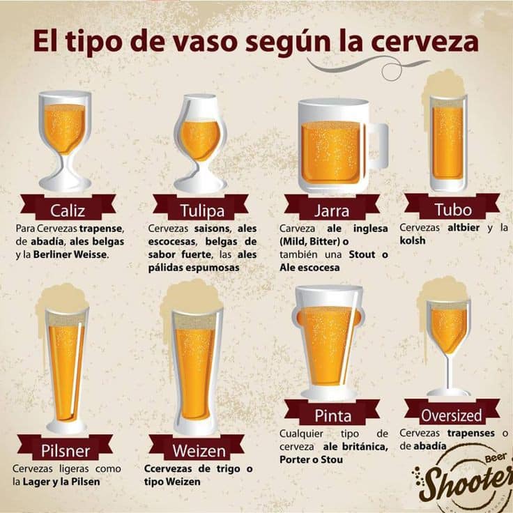 vasos, cerveza
