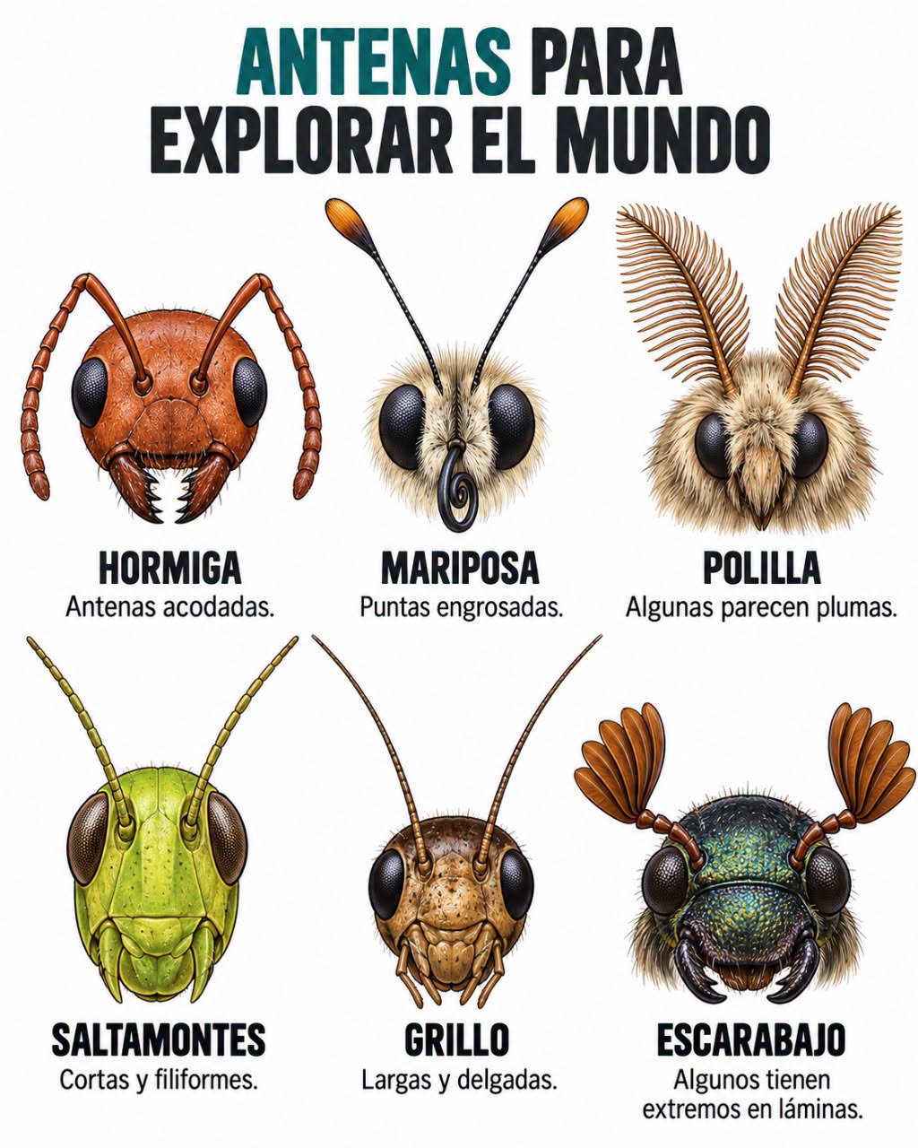 antenas, insectos