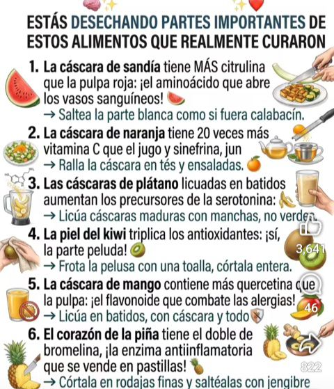 desechos, alimentos