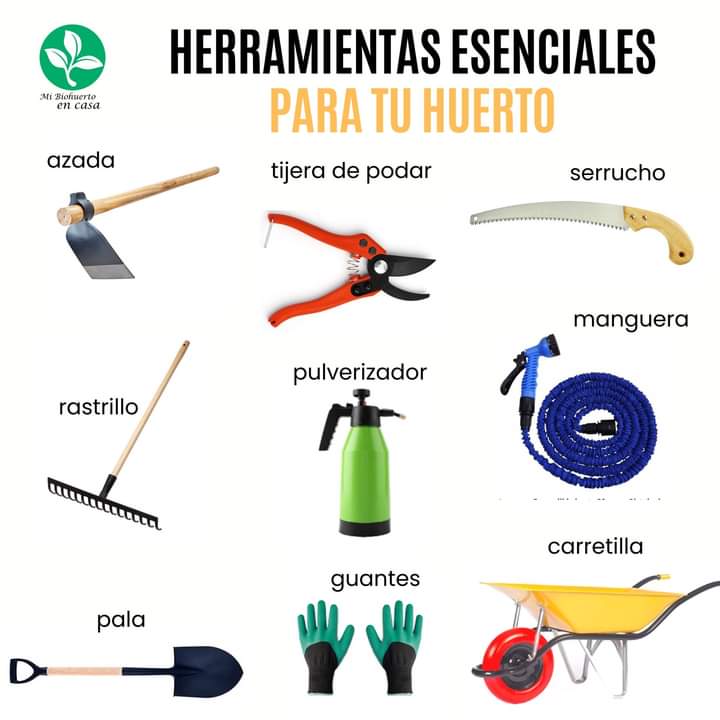 herramientas, huerto