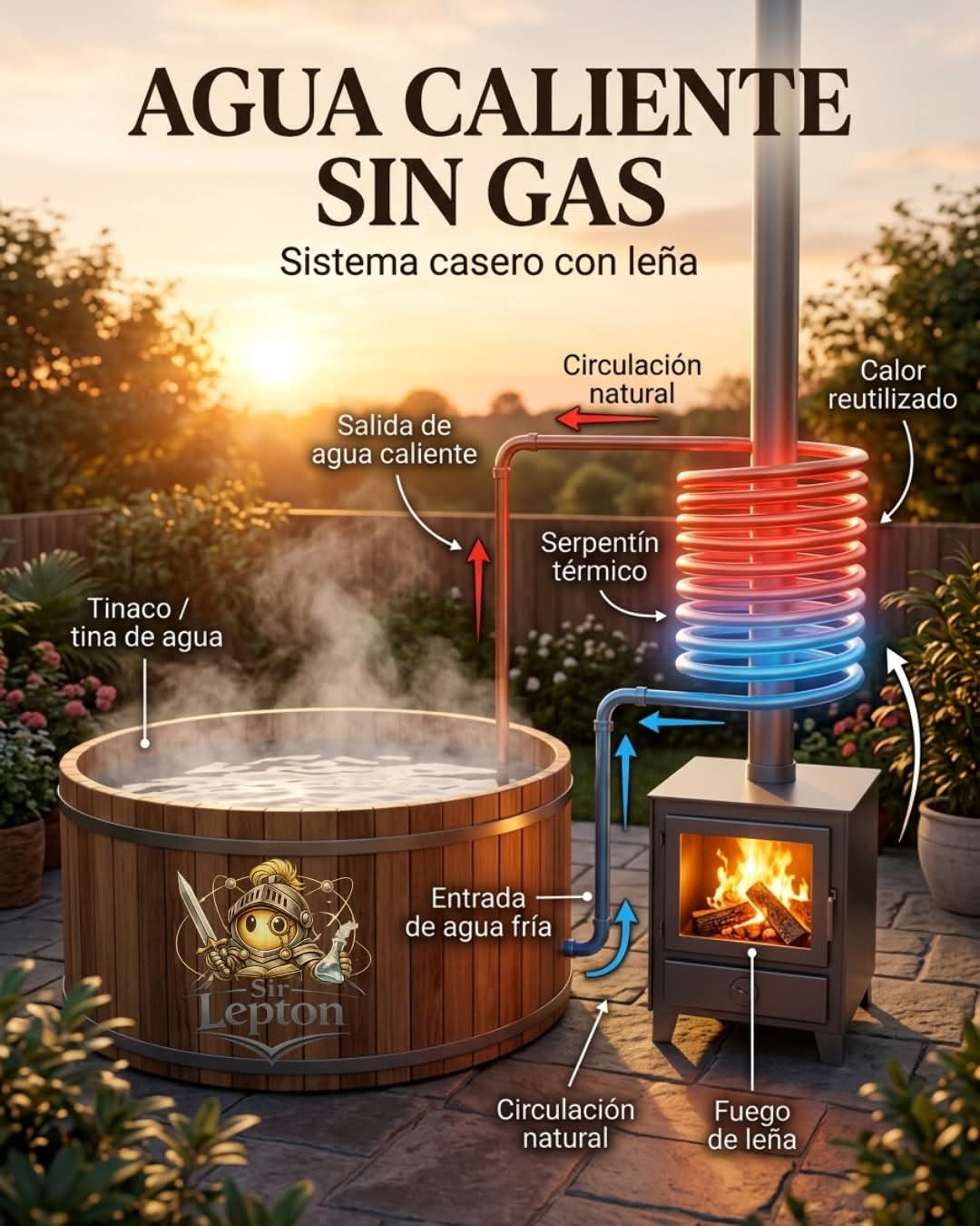 agua, caliente, fuego