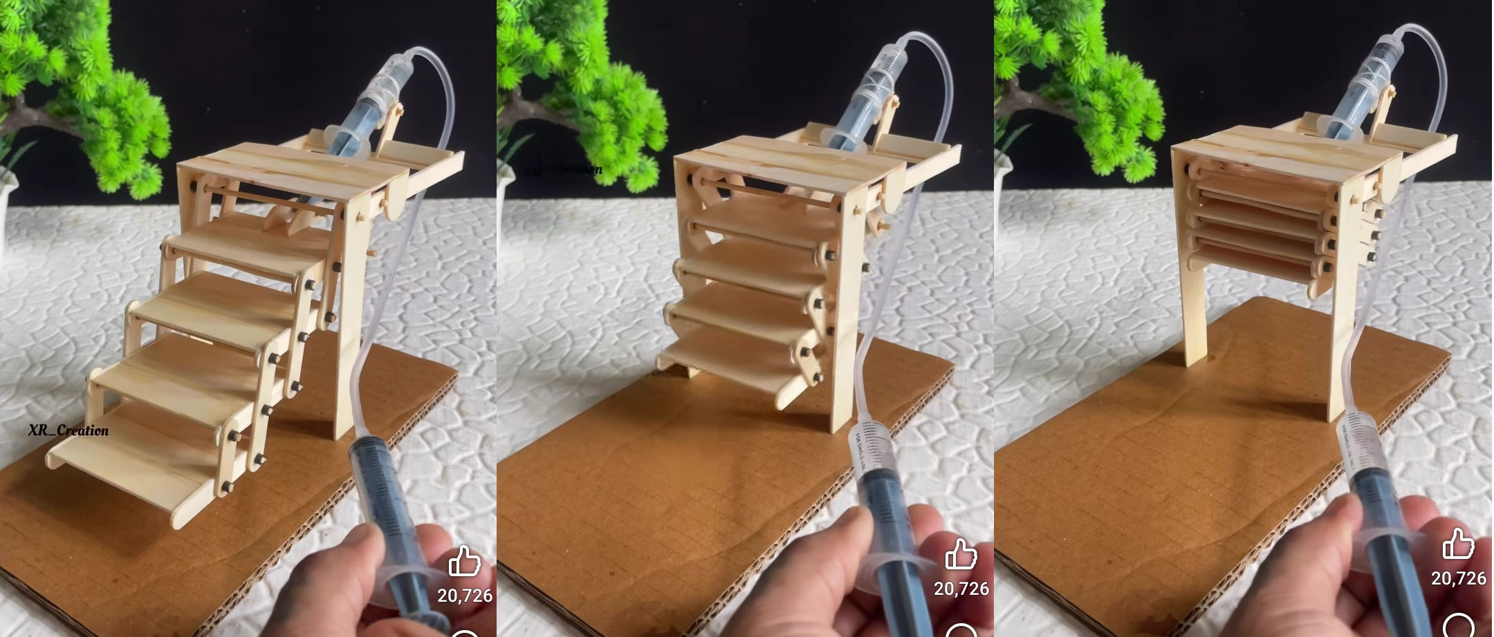 escalera, hidraulica