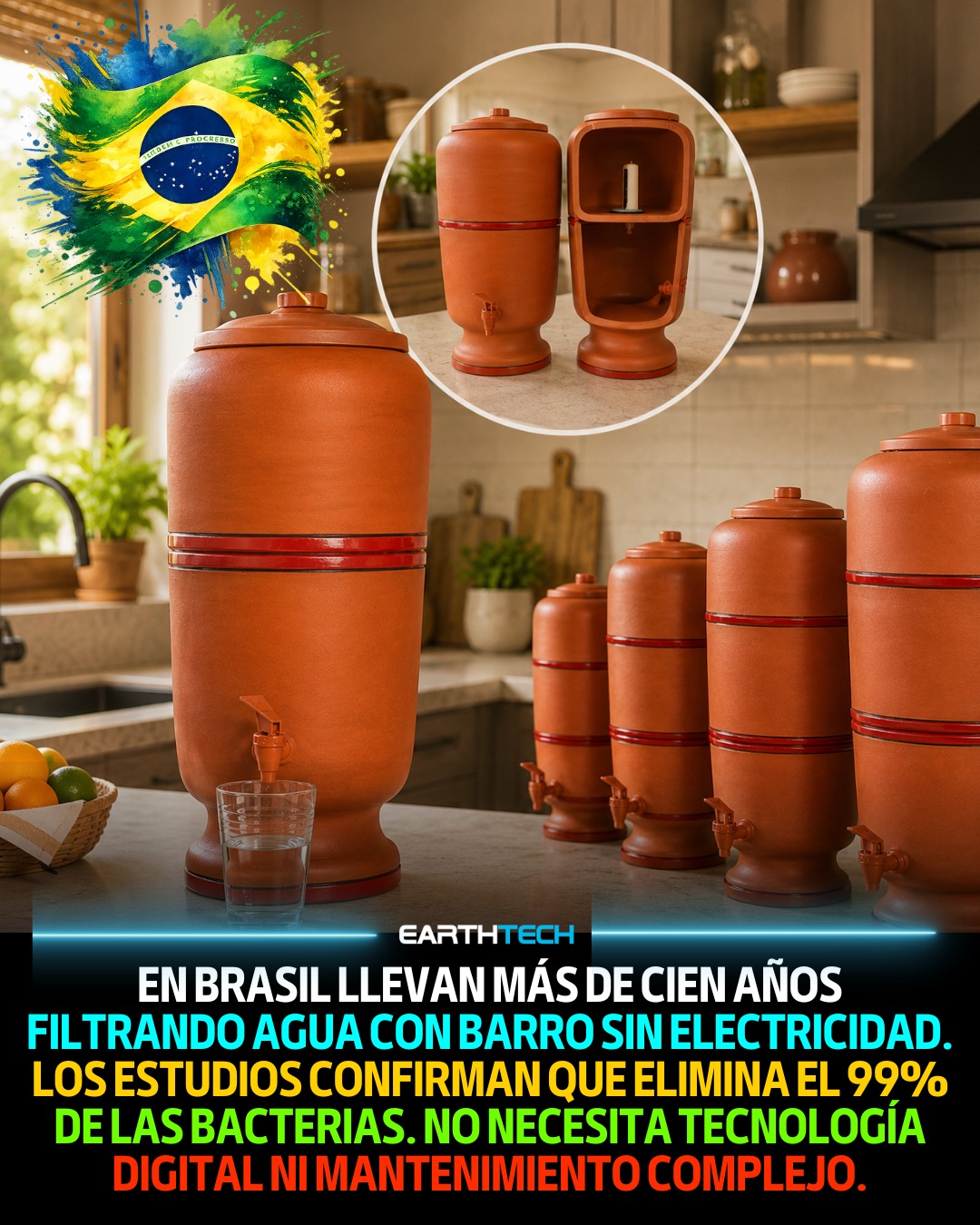 filtro, agua, barro