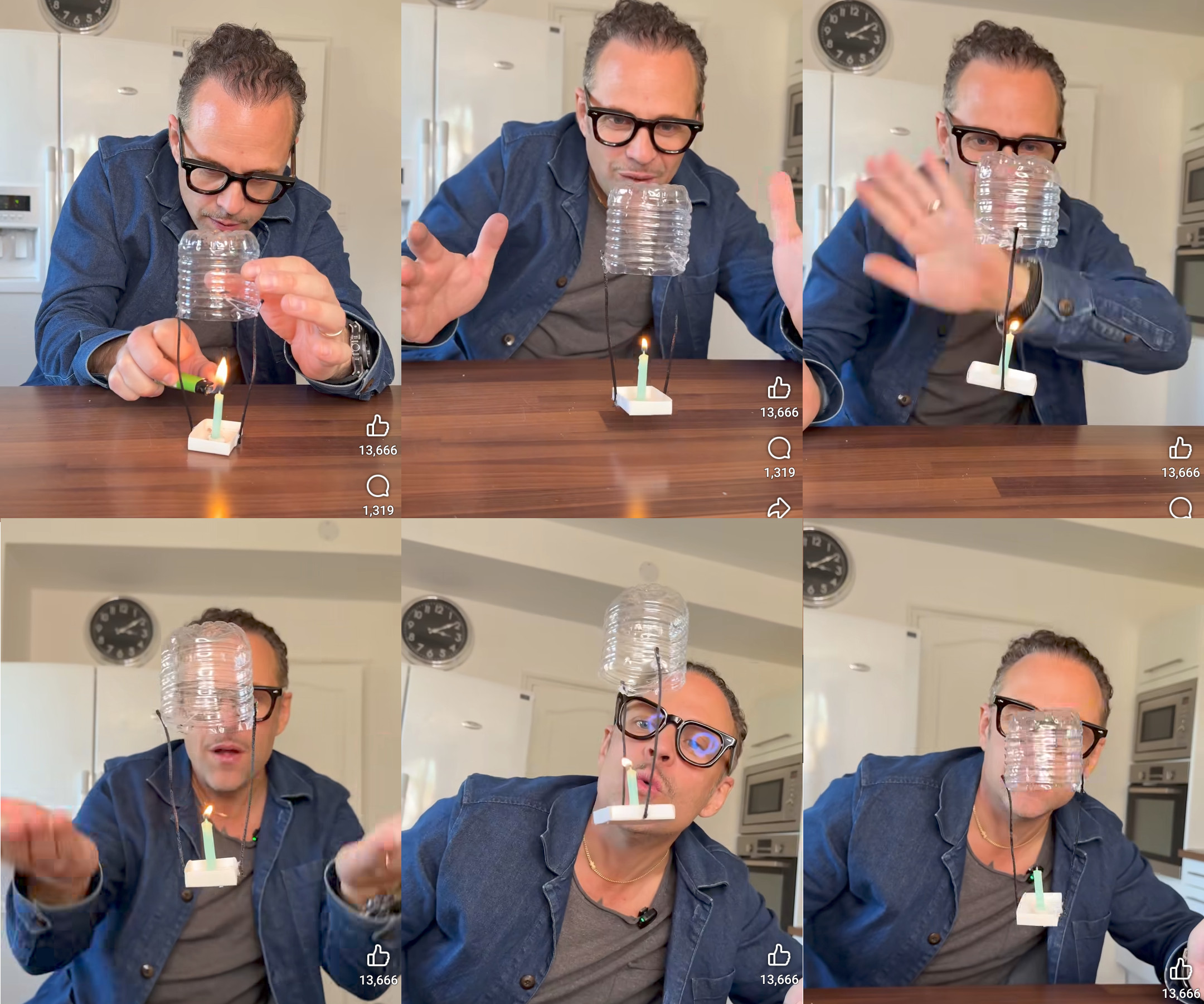 globo, vela, botella