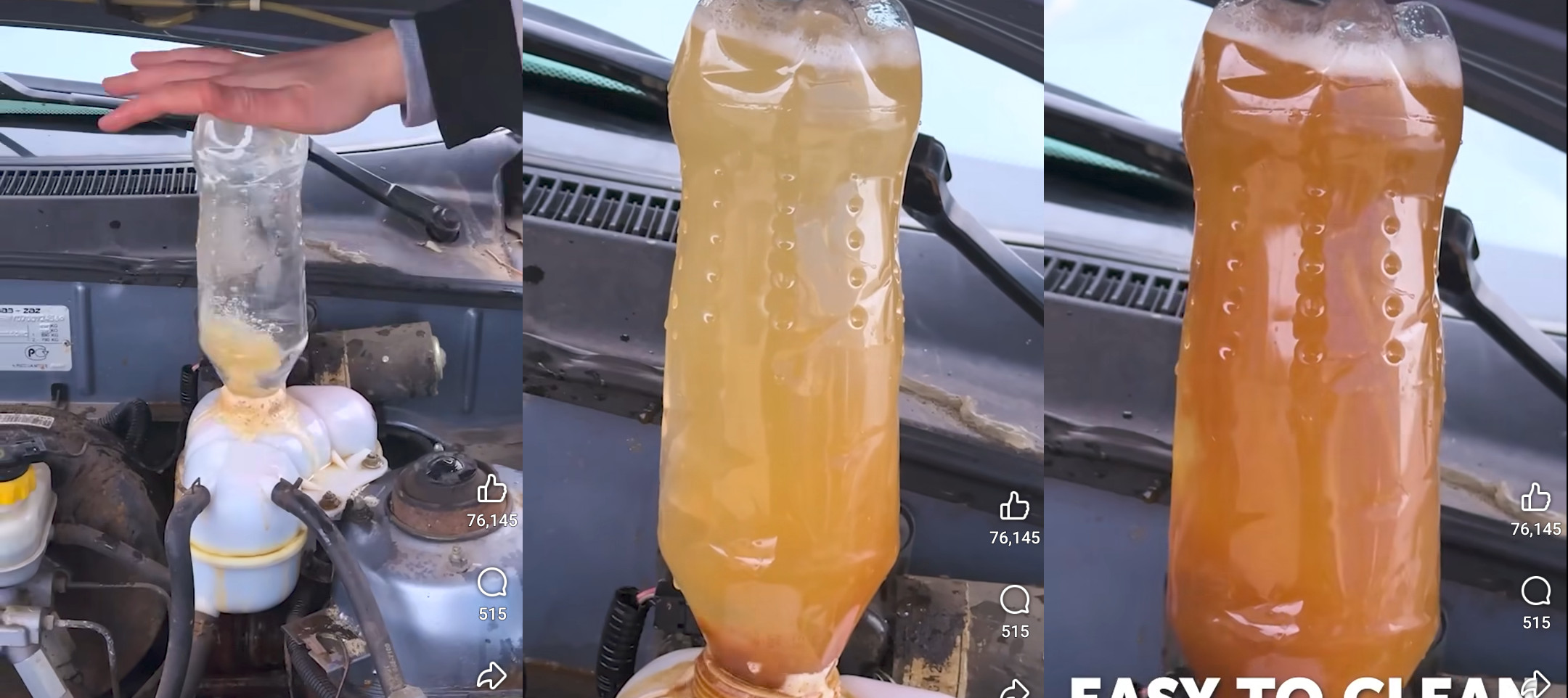 limpiar, aceite, botella