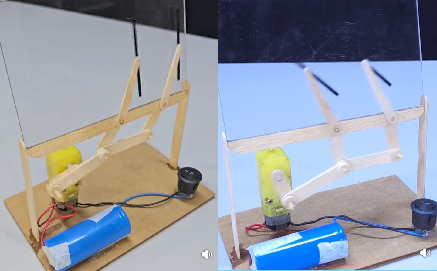 mini, limpia, parabrisas