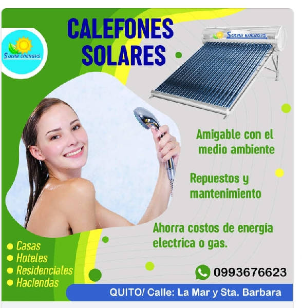 calefones, solares