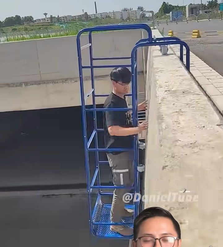 escalera, desplazante