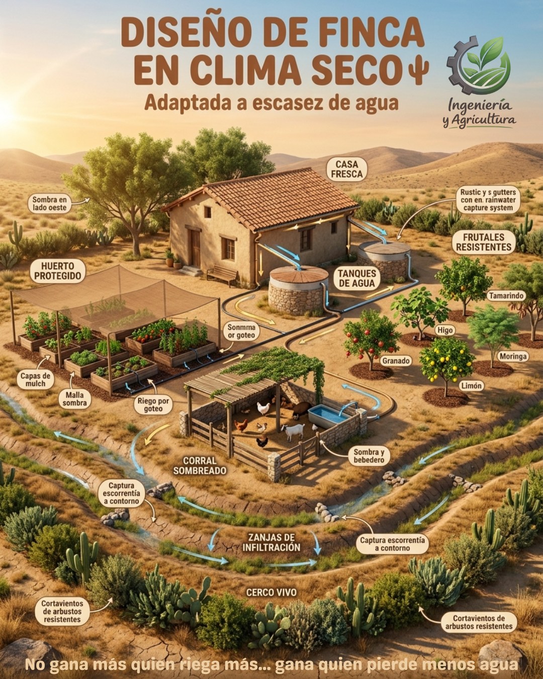 finca, clima, seco