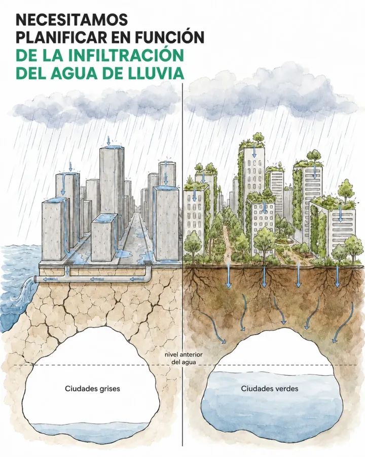 infiltracion, ciudad, verde