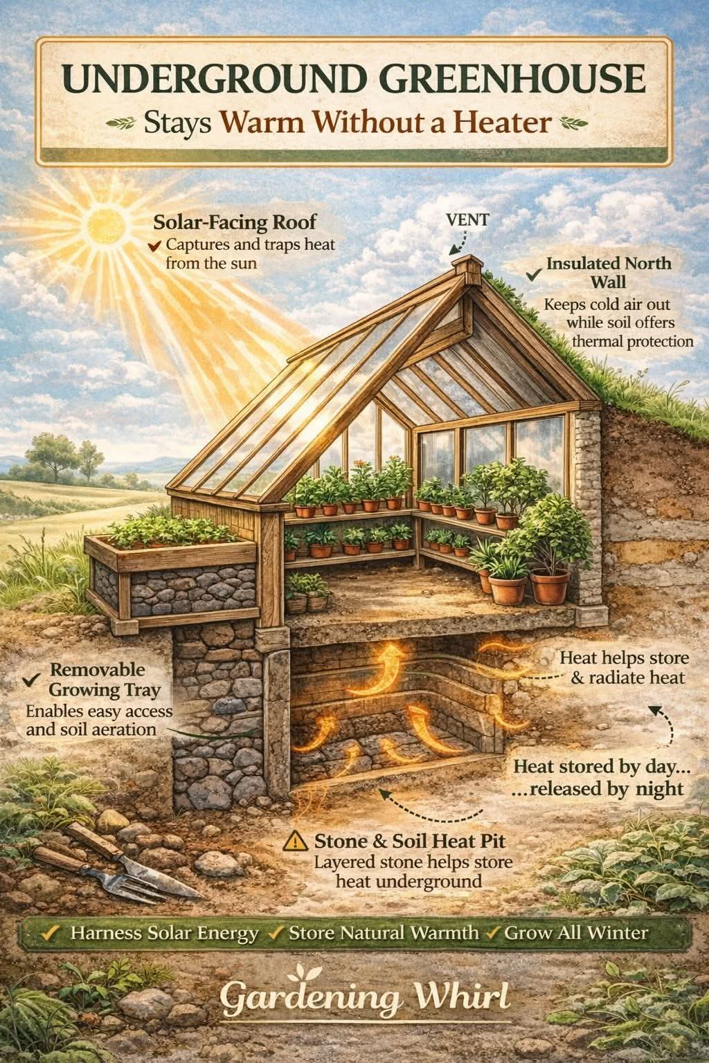 invernadero, subterraneo