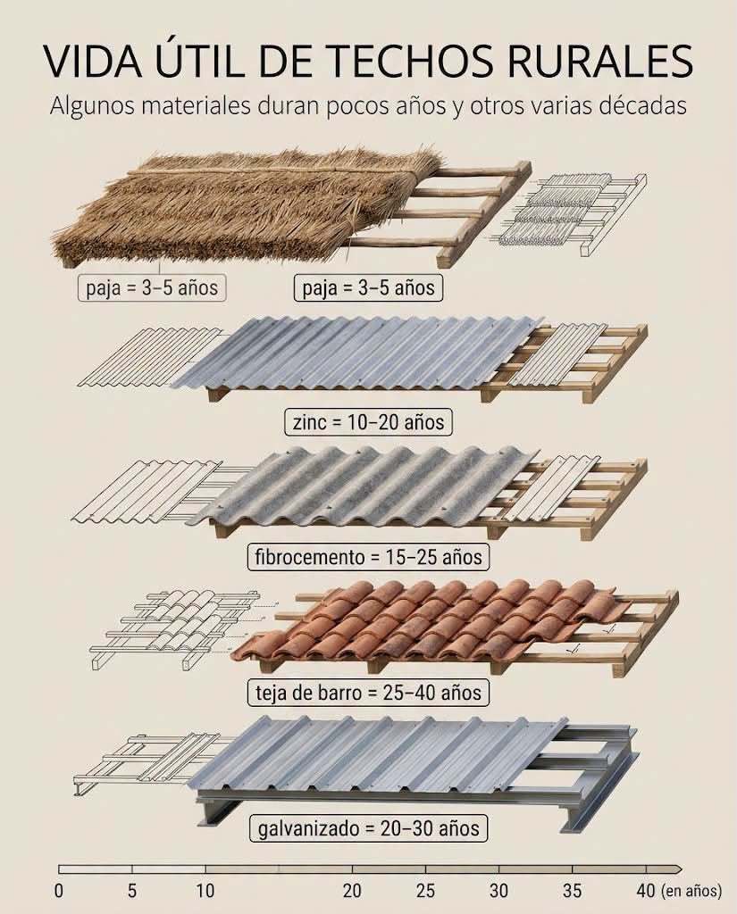 techos, rurales