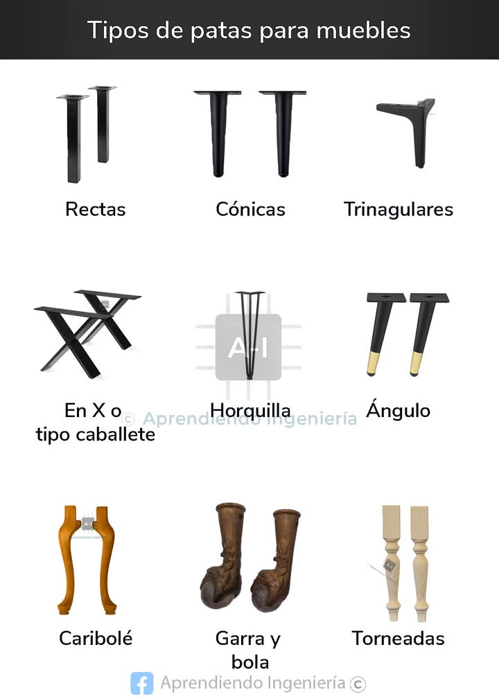 muebles, patas
