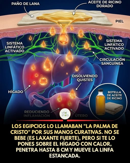 aceite, ricino, higado