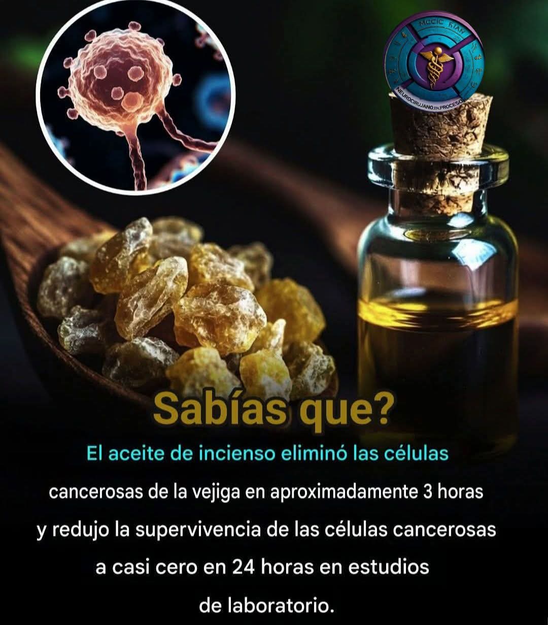 cancer, aceite, incienso