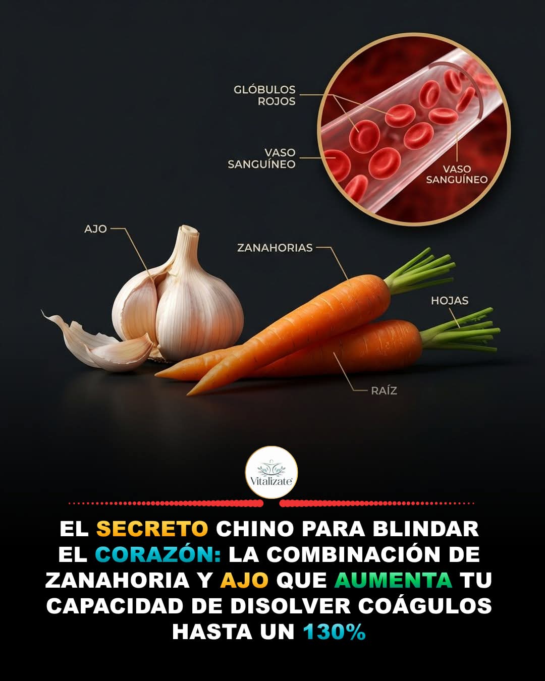 corazon, zanahoria, ajo