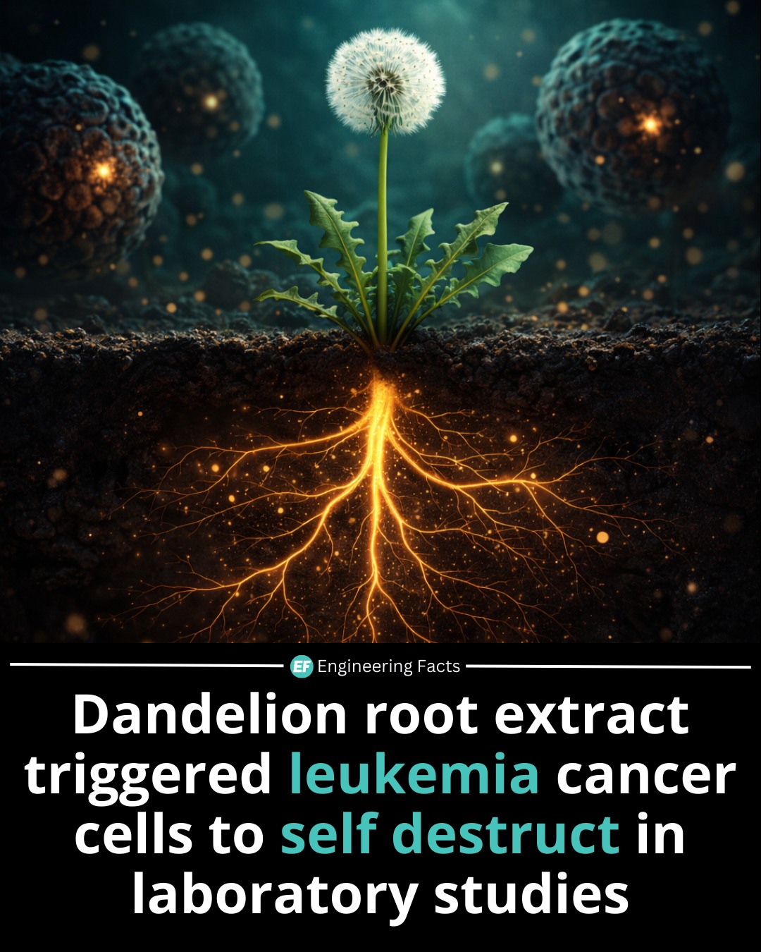 leucemia, raiz, diente, leon