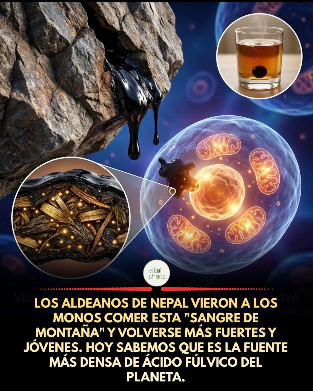 sangre, montana, acido, fulvico