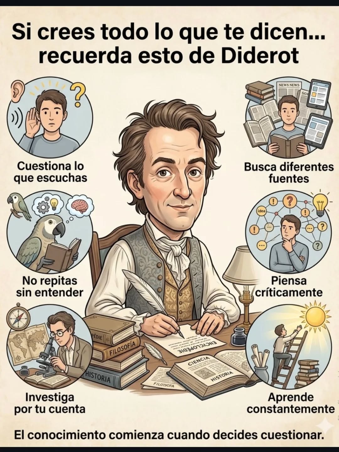 conocimiento, cuestionar