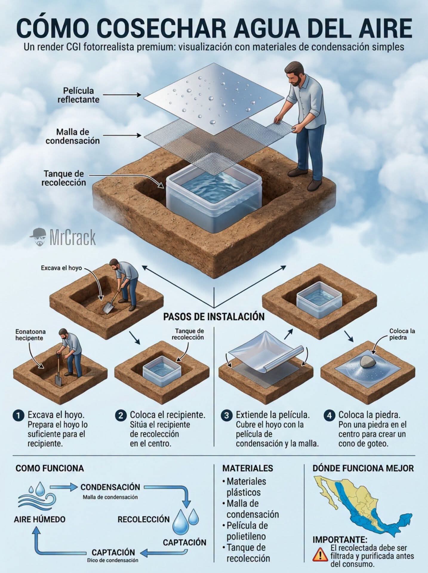 cosechar, agua