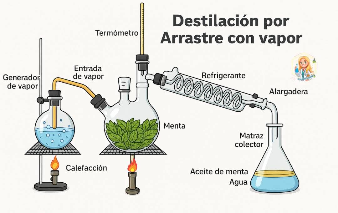 destilacion, arrastre