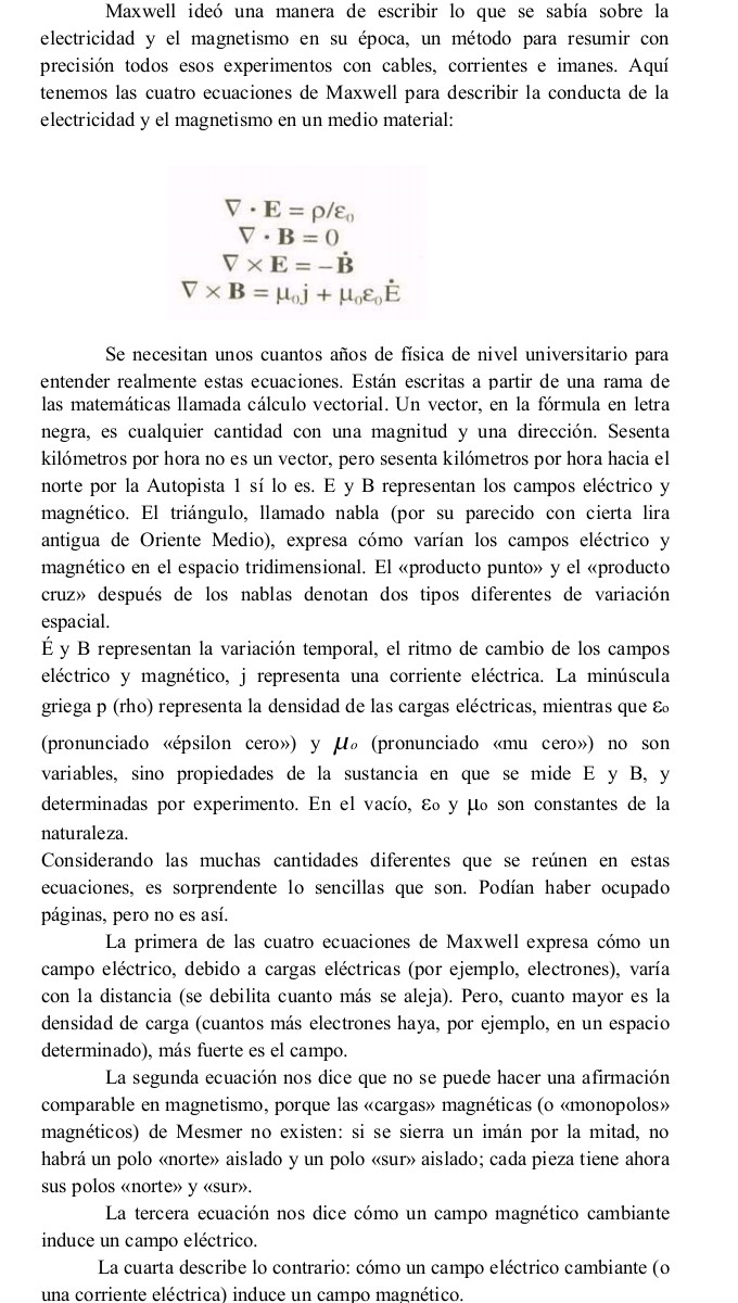 ecuaciones, maxwell, electricidad, magnetismo