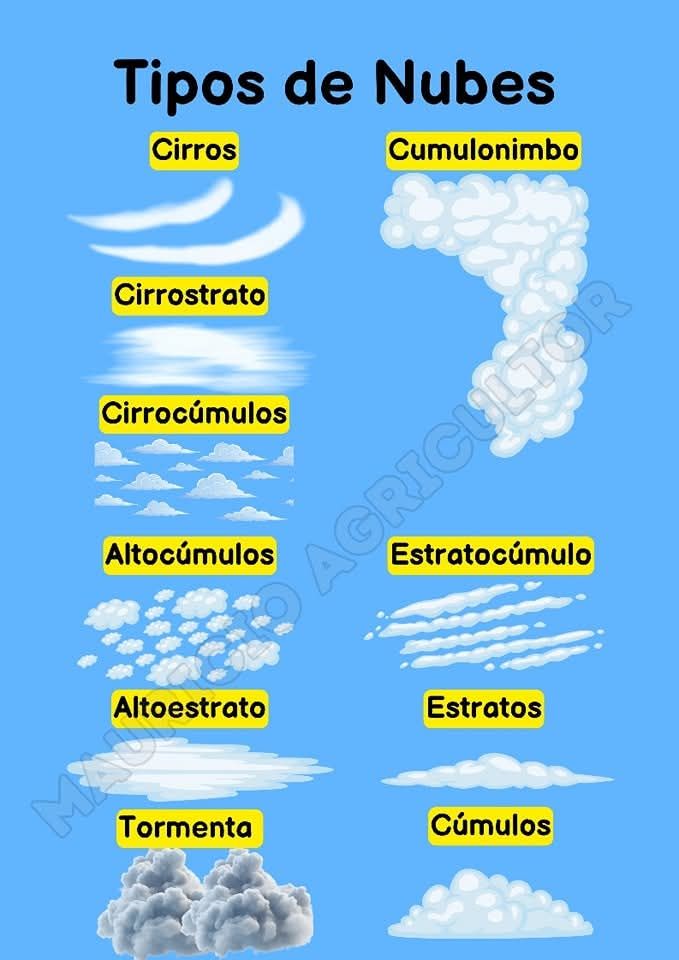 nubes, tipos
