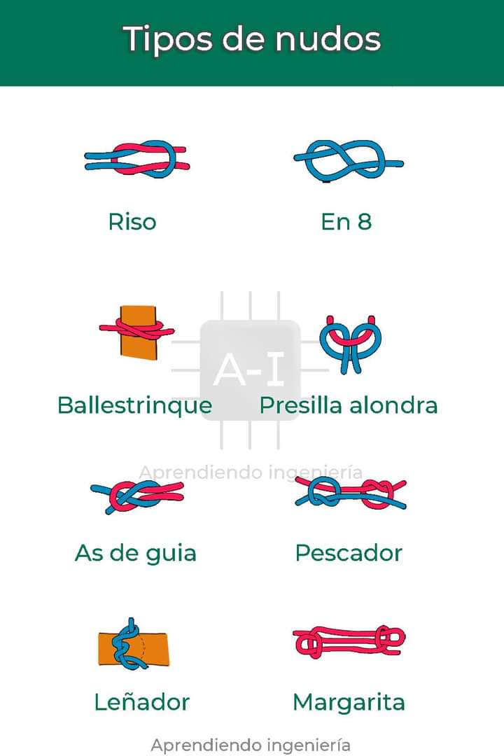 nudos, tipos