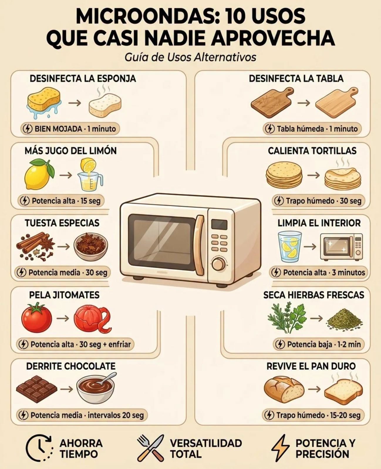 usos, microondas